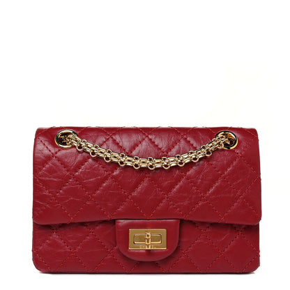 Chanel Aged Calfskin Quilted 2.55 Reissue Mini Flap Red 1 of 9