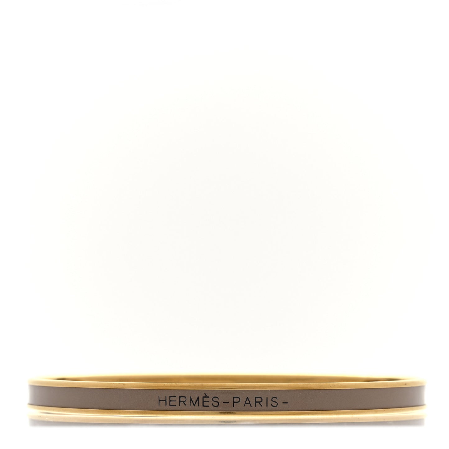 Enamel Printed Extra Narrow Uni Bracelet 70 Marron Glace