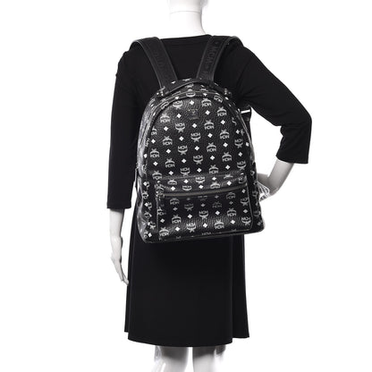 MCM Visetos Medium Stark Backpack Black 2 of 9