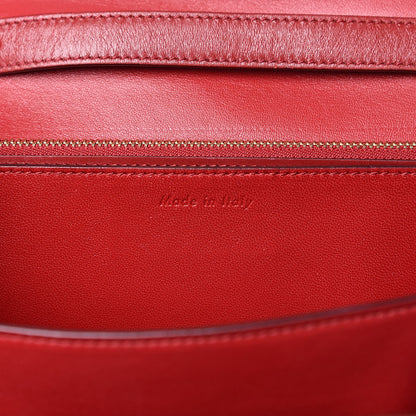 Celine Box Calfskin Medium Classic Box Flap Bag Red 7 of 17