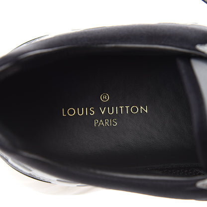 Louis Vuitton Nylon Suede Damier Fastlane Low Sneakers 7.5 Grey Black 7 of 9