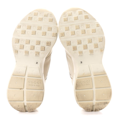 Gucci Calfskin Logo Womens Rhyton Sneakers 38 Ivory 5 of 12