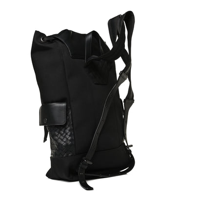 Bottega Veneta Canvas Calfskin Intrecciato Sassolungo Backpack 2 of 12