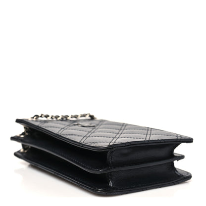 Chanel Calfskin Quilted Crossbody CC Phone Holder Black 4 of 10