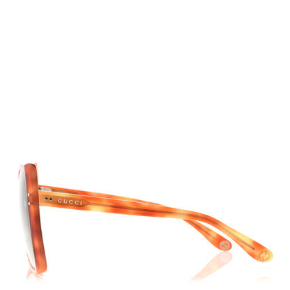 Gucci Acetate Oversize Square Frame GG0471S Sunglasses Havana Green 3 of 7