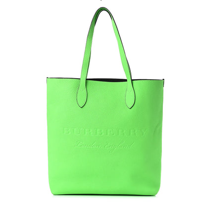 Burberry Grainy Calfskin Remington Tote Neon Green 1 of 12