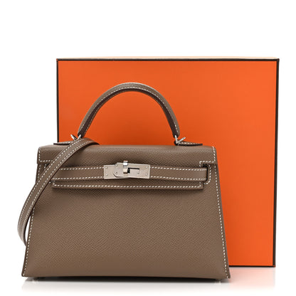 Hermes Epsom Mini Kelly Sellier 20 Etoupe 13 of 13