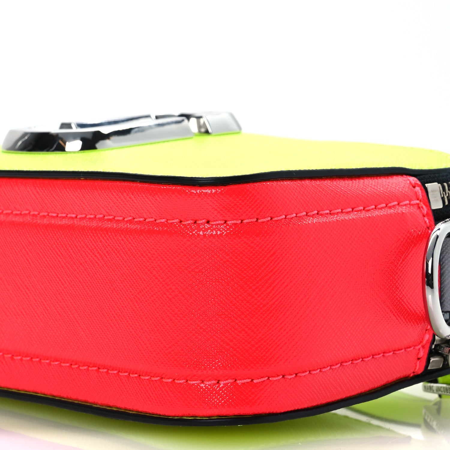Marc Jacobs Saffiano Small Snapshot Camera Bag Bright Yellow 11 of 12