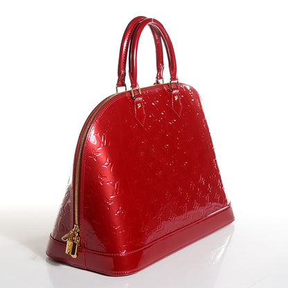 Louis Vuitton Vernis Alma GM Pomme D'Amour 10 of 14
