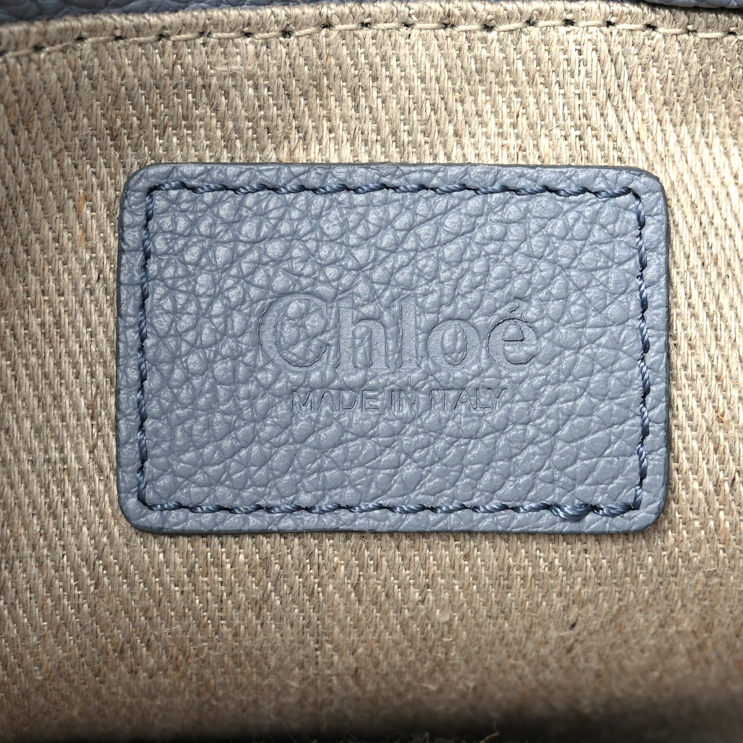 Calfskin Small Marcie Satchel Faded Blue