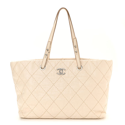 Chanel Glazed Calfskin Large On The Road Tote Beige Clair 1 of 12