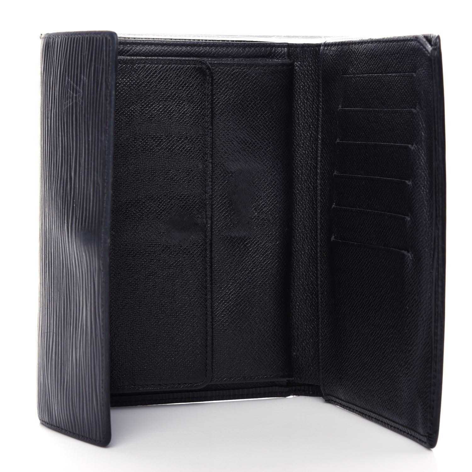 Louis Vuitton Epi Porte Tresor Etui Papiers Wallet Black 5 of 9
