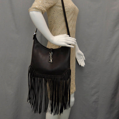 Hermes Sac Trim Anate Fringe Satchel Chocolate 2 of 8