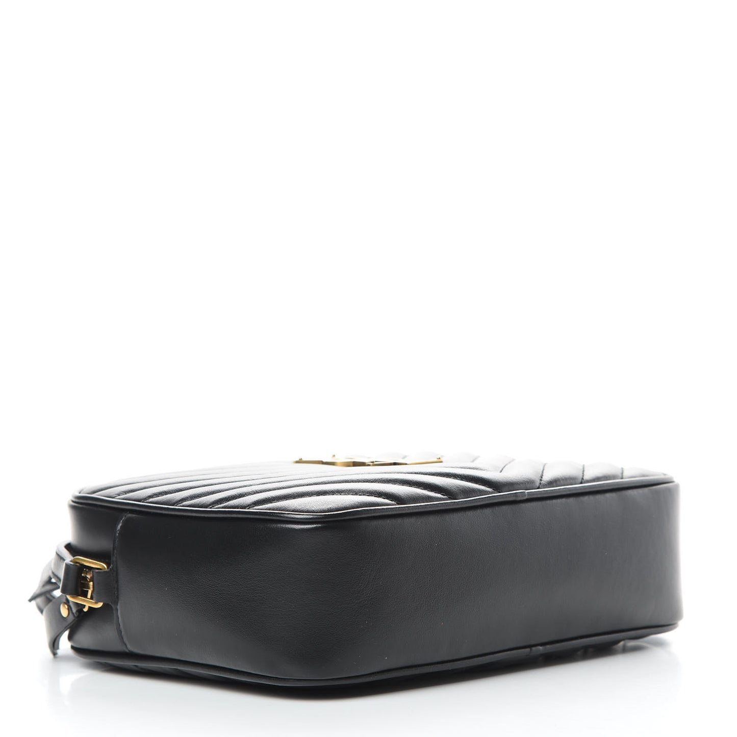Calfskin Matelasse Monogram Lou Camera Bag Black