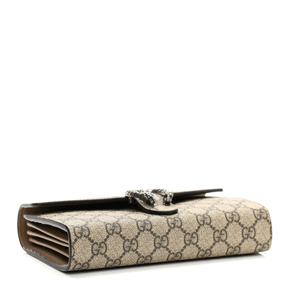 Gucci GG Supreme Monogram Mini Dionysus Chain Wallet Beige Taupe 4 of 10