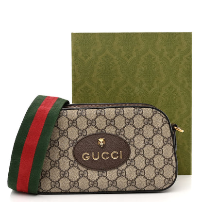 Gucci GG Supreme Monogram Web Neo Vintage Shoulder Bag Beige New Acero Crop 12 of 12