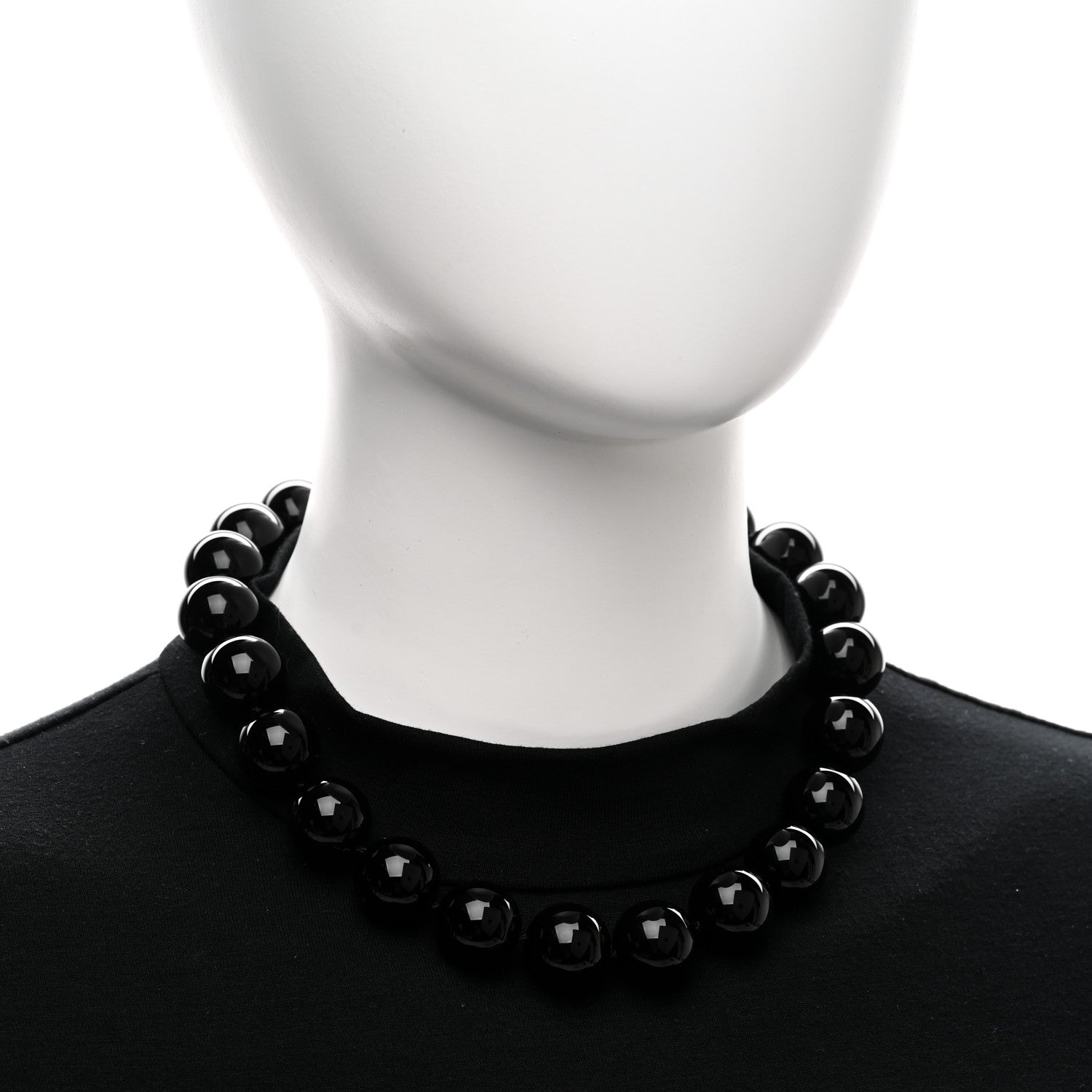 Tiffany Sterling Silver Black Onyx 18mm Paloma Picasso Bead Necklace 2 of 4