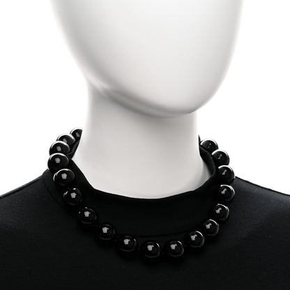 Tiffany Sterling Silver Black Onyx 18mm Paloma Picasso Bead Necklace 2 of 4