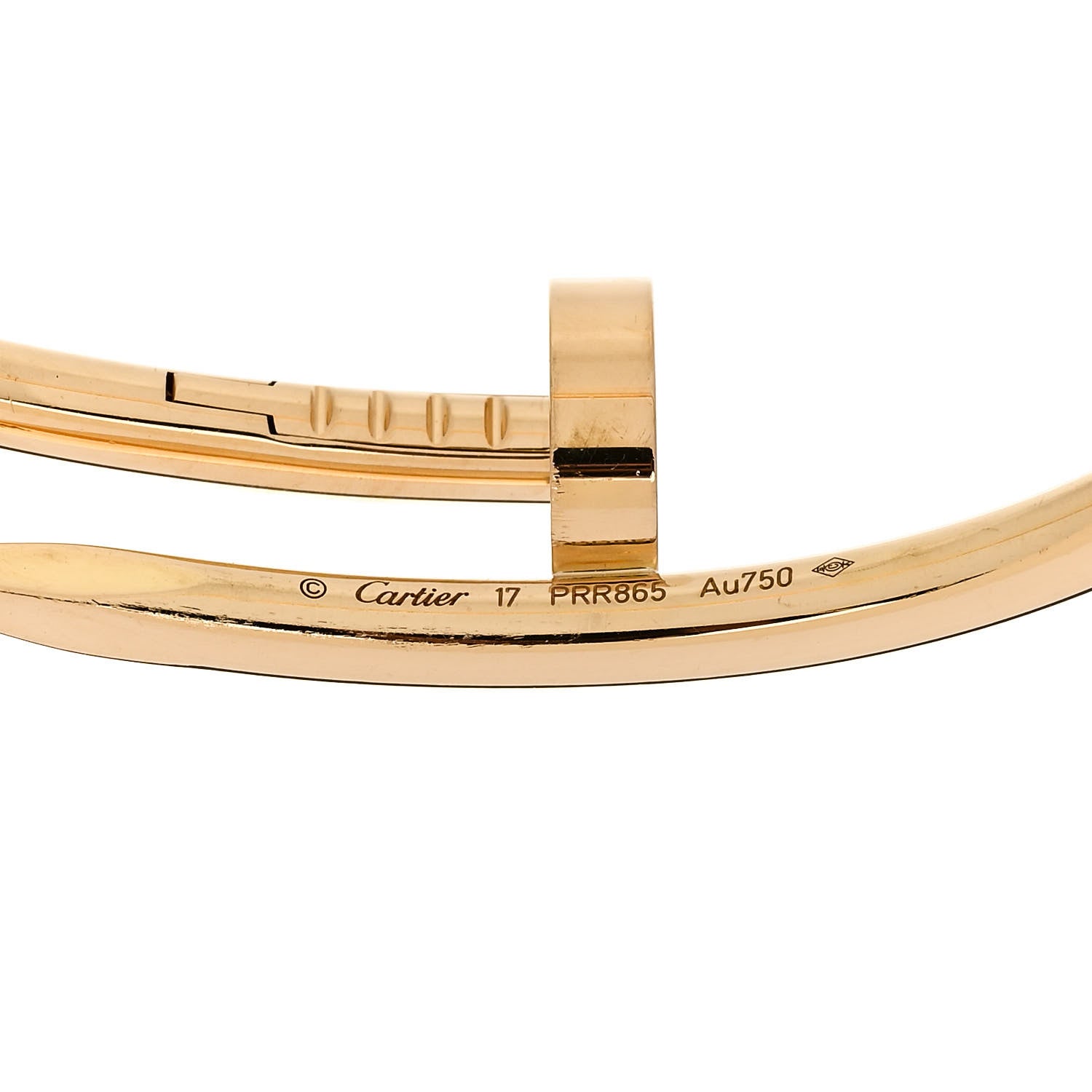 Cartier 18K Yellow Gold Juste Un Clou Bracelet 17 4 of 5