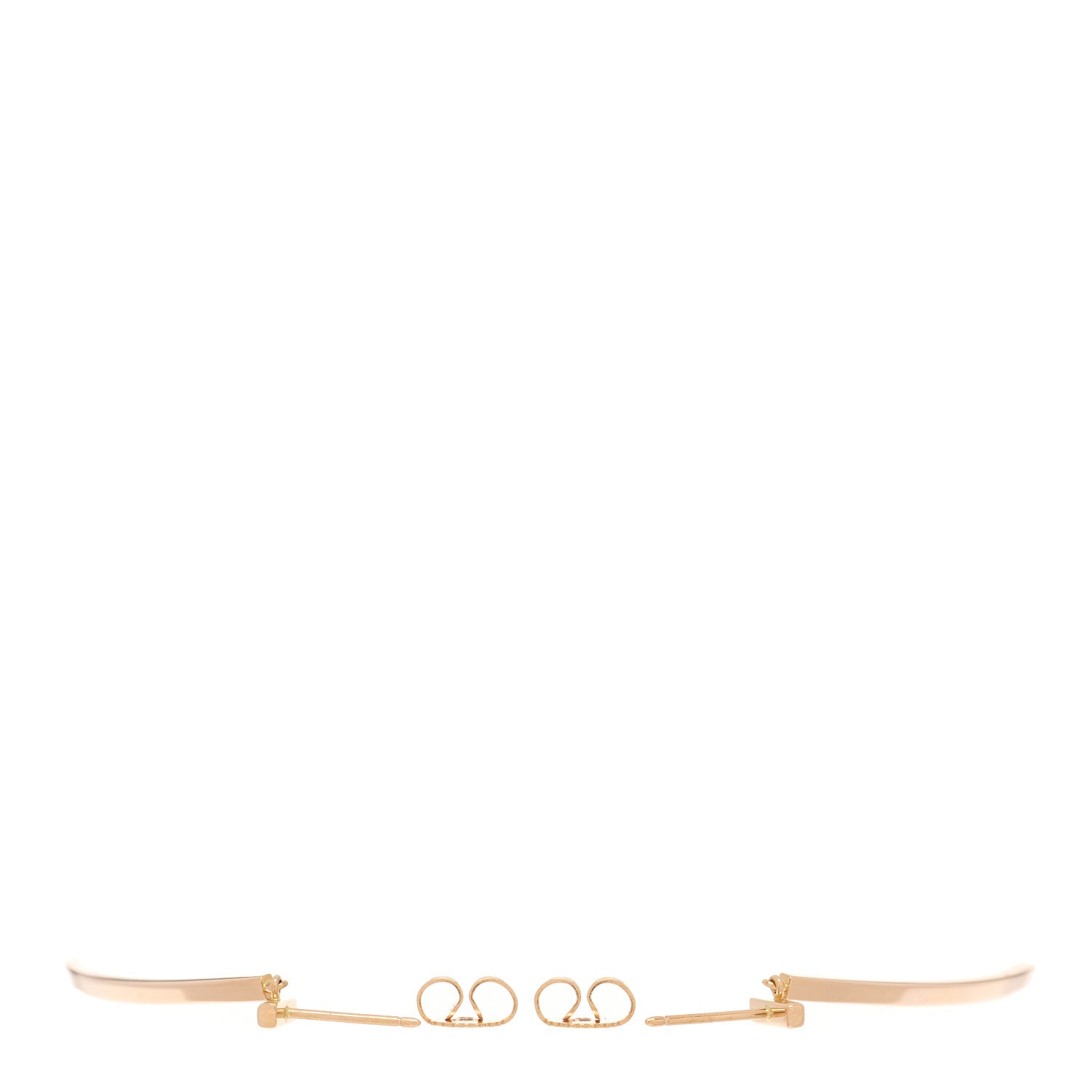 Tiffany 18K Rose Gold T Bar Earrings 3 of 5