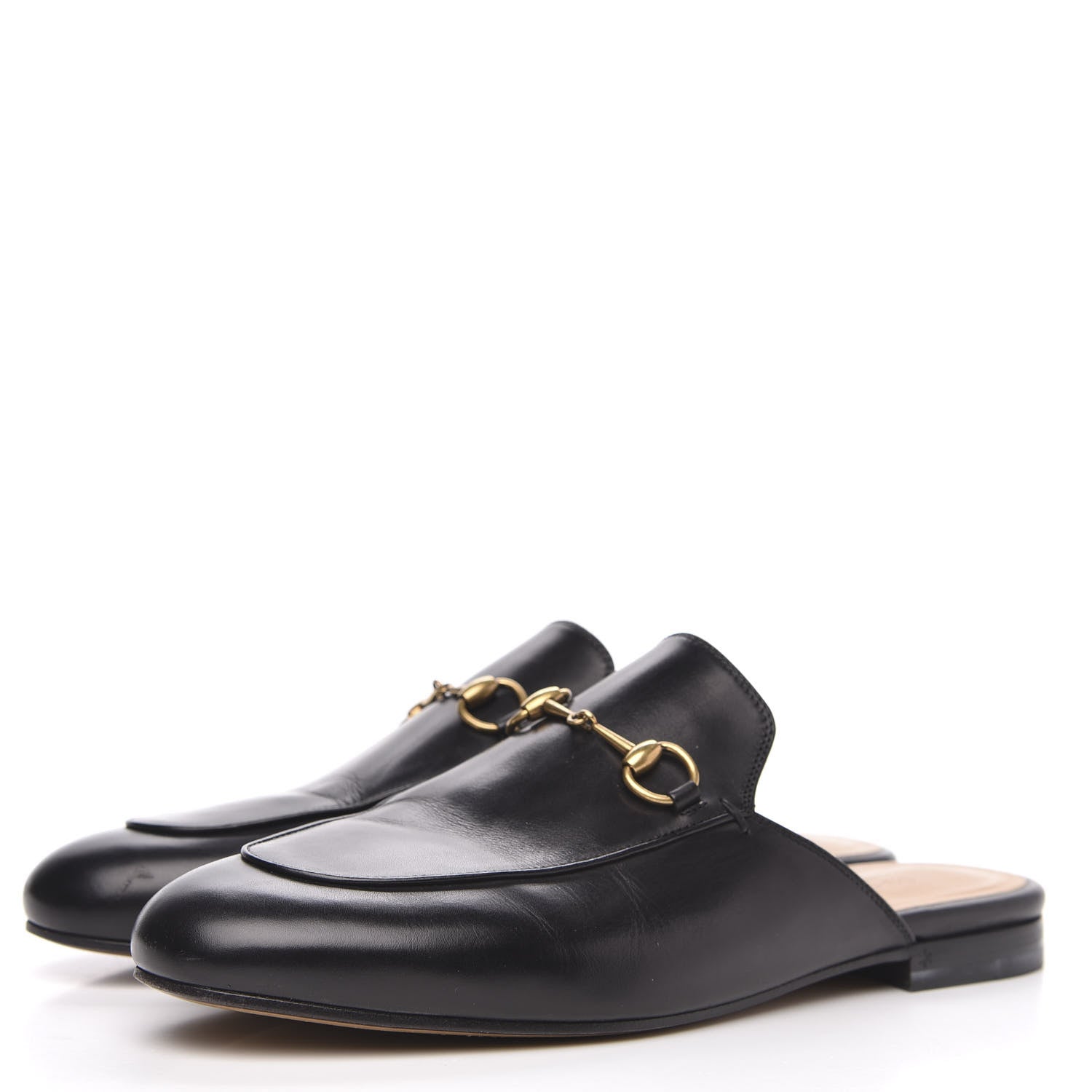Gucci Calfskin Womens Princetown Slippers 39.5 Black 3 of 11