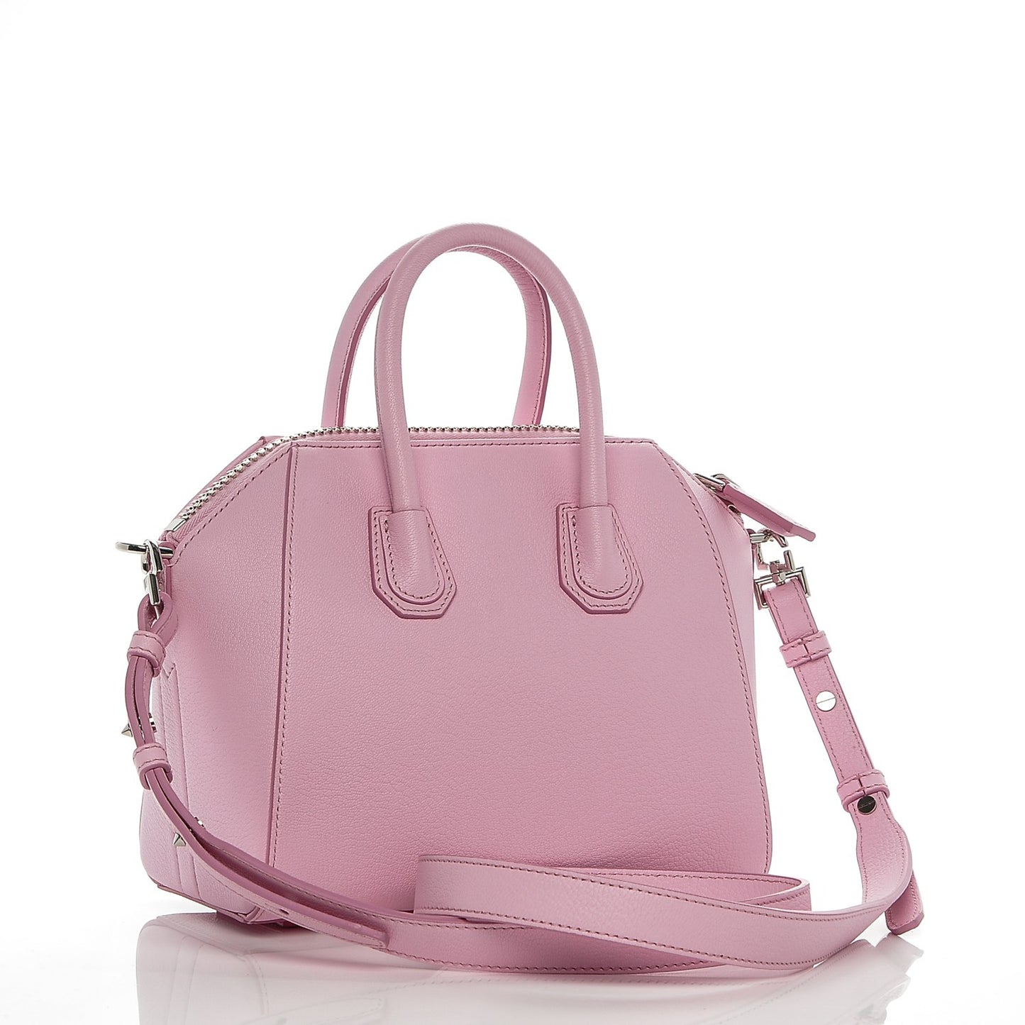 Sugar Goatskin Mini Antigona Bright Pink