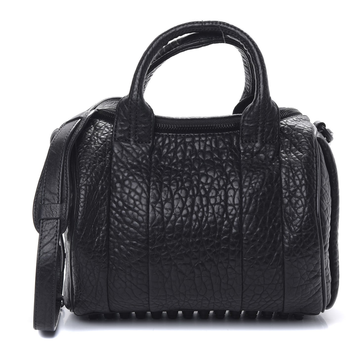 Pebbled Lambskin Rockie Black Matte Black Hardware