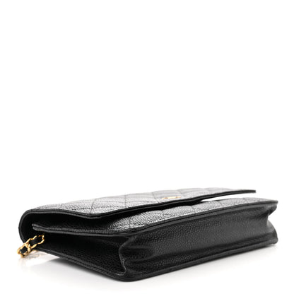 Chanel Caviar Quilted Wallet on Chain WOC Black 4 of 13
