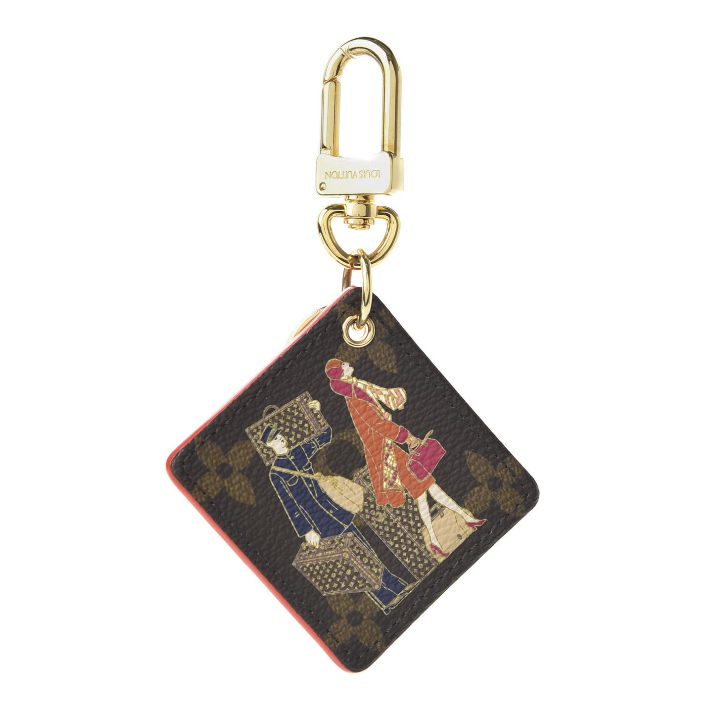 Monogram Illustre Groom Bag Charm Key Ring