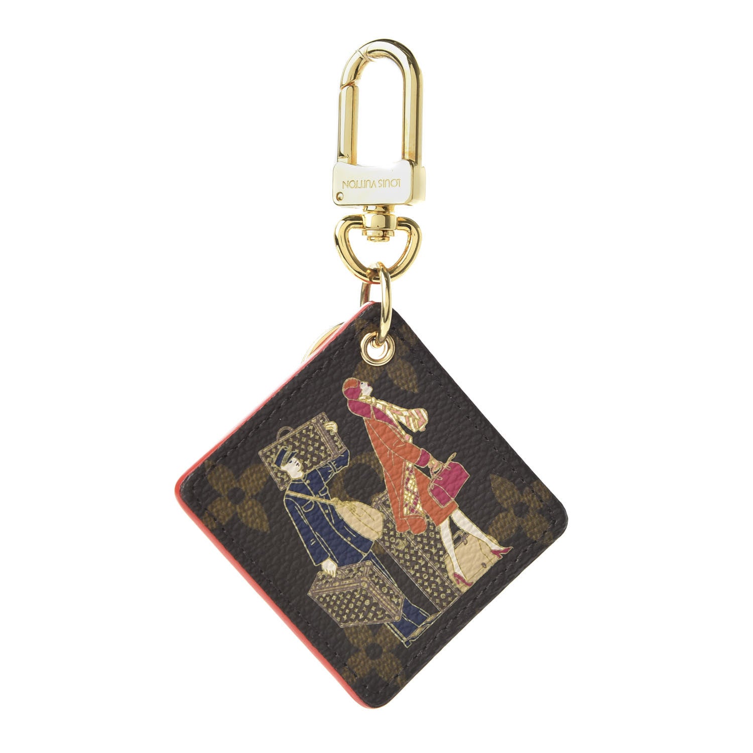 Louis Vuitton Monogram Illustre Groom Bag Charm Key Ring 1 of 3