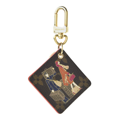 Louis Vuitton Monogram Illustre Groom Bag Charm Key Ring 1 of 3