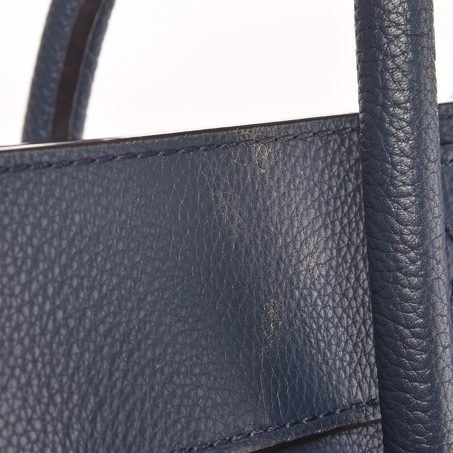 Celine Drummed Calfskin Mini Luggage Orage 10 of 11