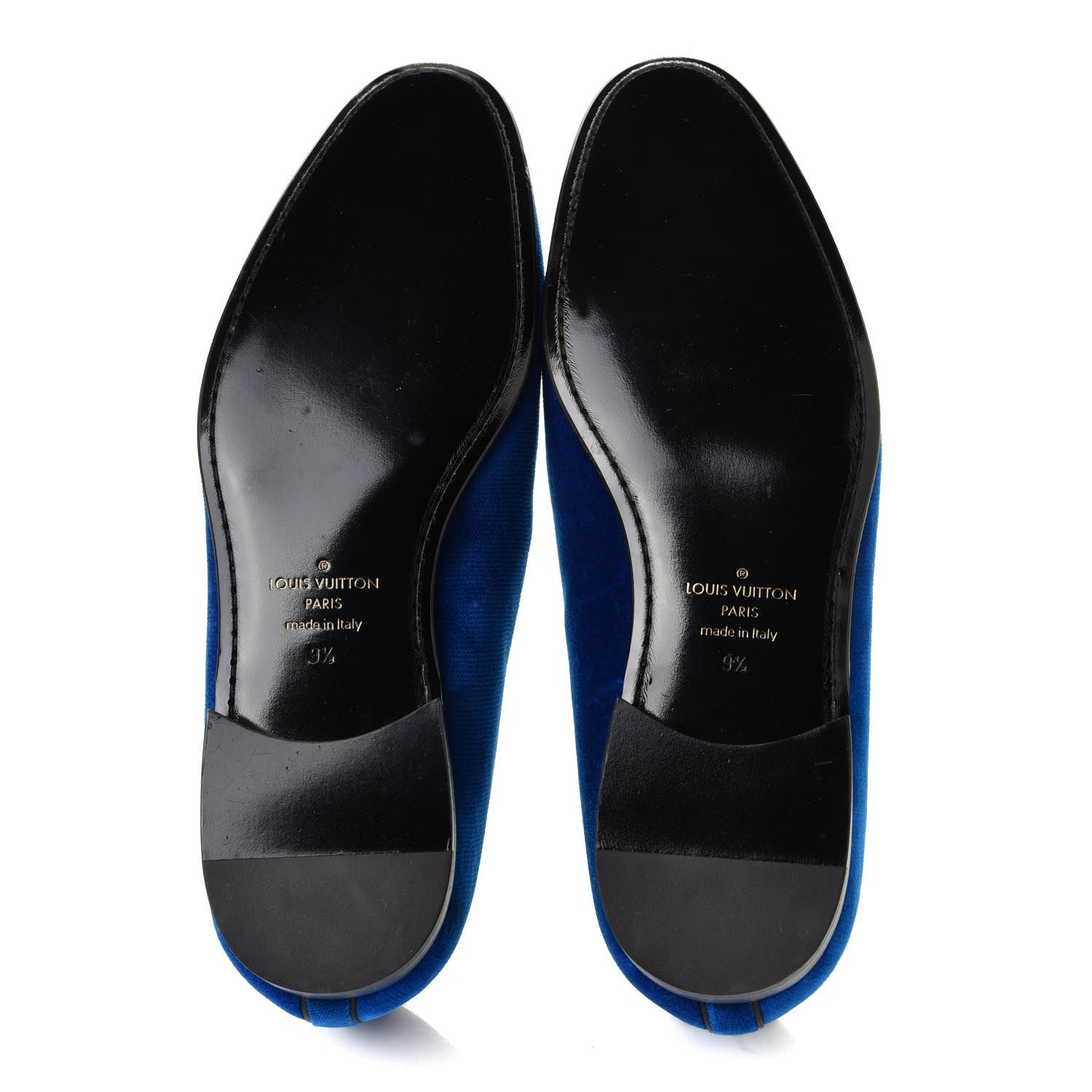 Louis Vuitton Velvet Logo Auteuil Slipper 9.5 Blue 6 of 6