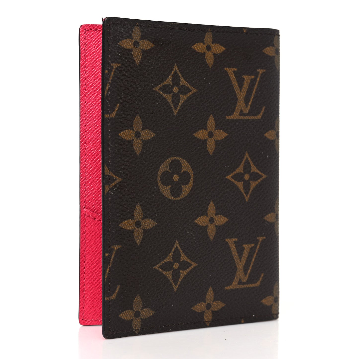 Monogram My LV Heritage Passport Cover Fuchsia Black