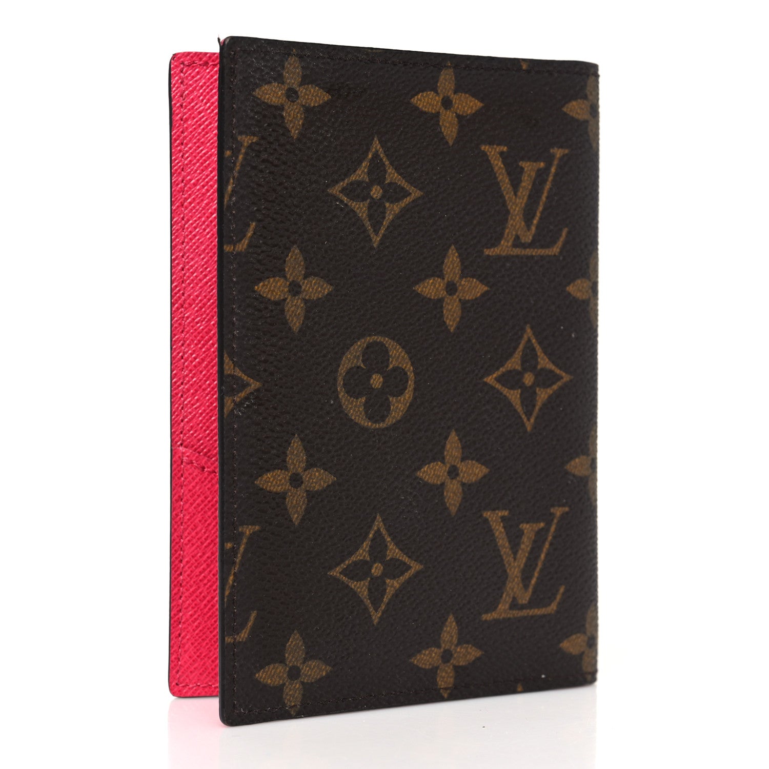 Louis Vuitton Monogram My LV Heritage Passport Cover Fuchsia Black 3 of 8
