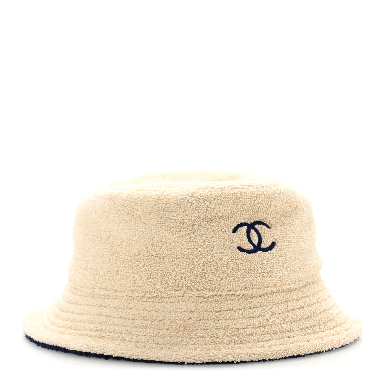 Chanel Terry Cloth CC Bucket Hat S Ecru 3 of 8