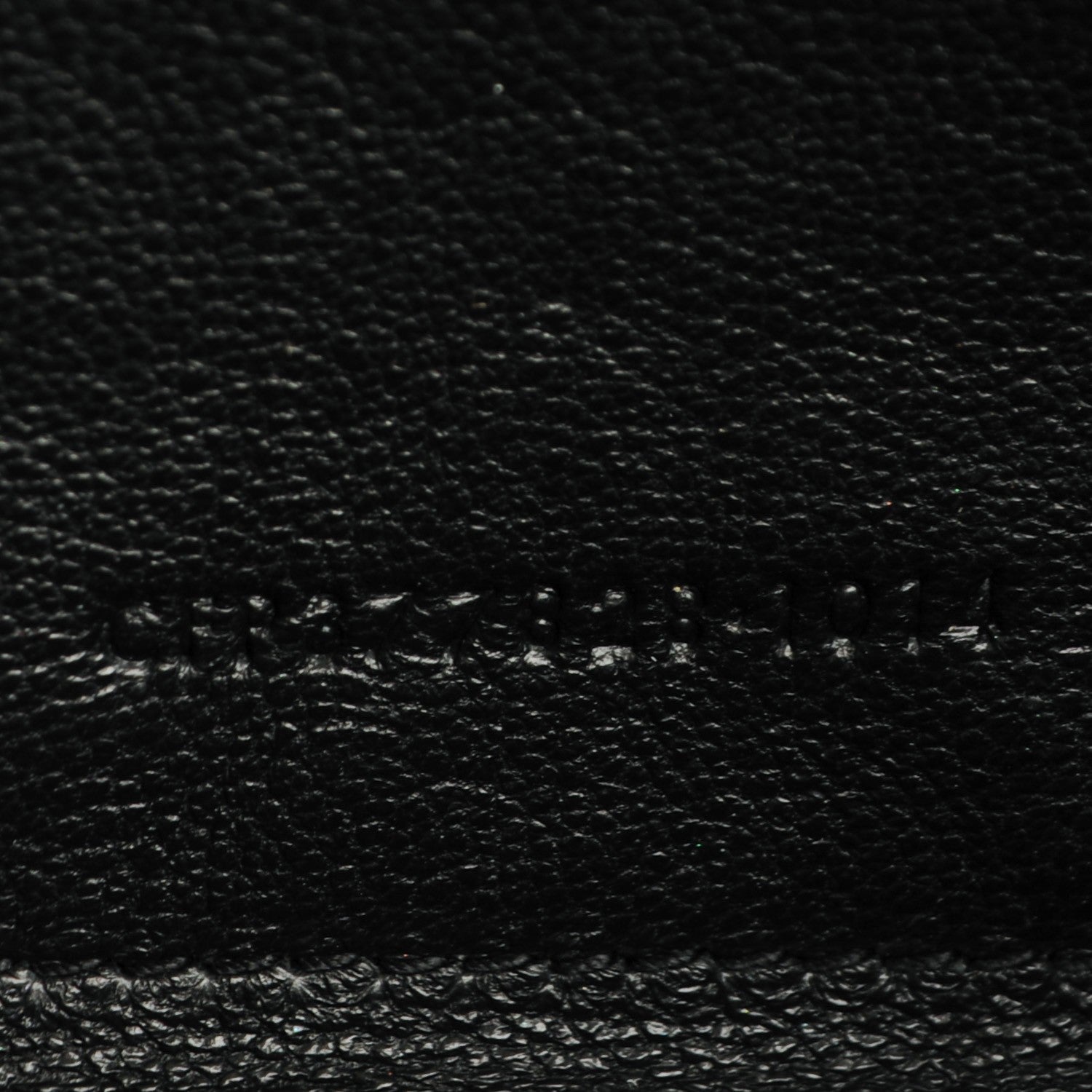 Saint Laurent Grain De Poudre Matelasse Chevron Monogram Chain Wallet Black 8 of 8
