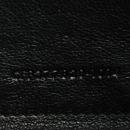 Saint Laurent Grain De Poudre Matelasse Chevron Monogram Chain Wallet Black 8 of 8