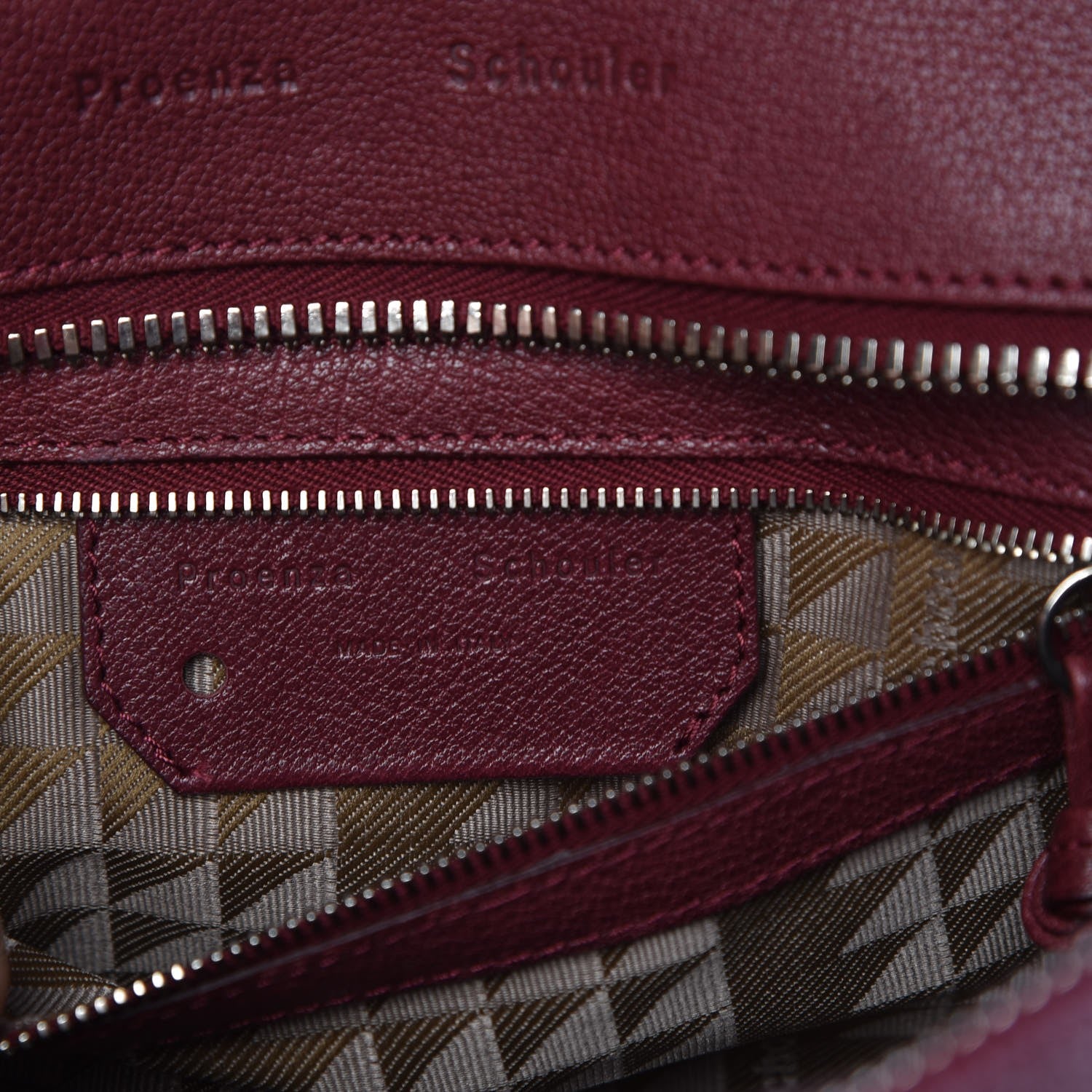 Proenza Schouler Buffalo PS13 Small Satchel Pinot Noir 8 of 9