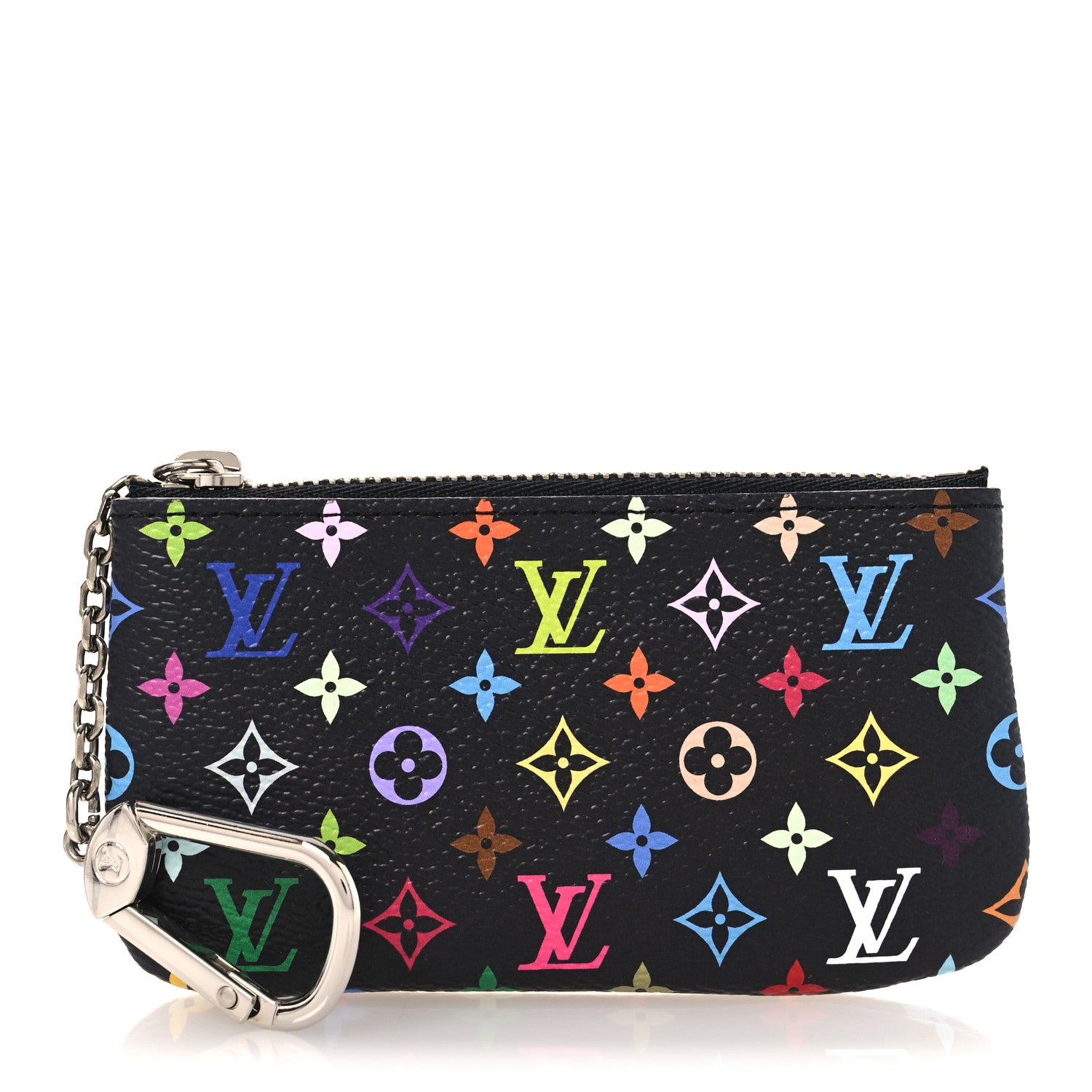 Louis Vuitton LV X TM Monogram Multicolor Key Pouch Black 3 of 7