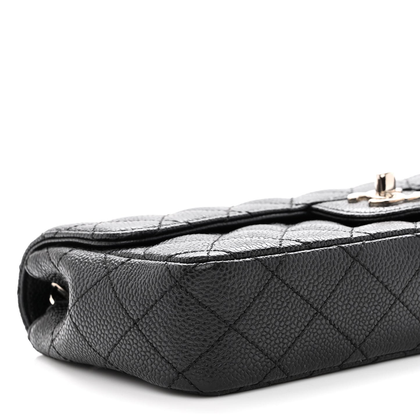 Caviar Quilted East West Flap Black
