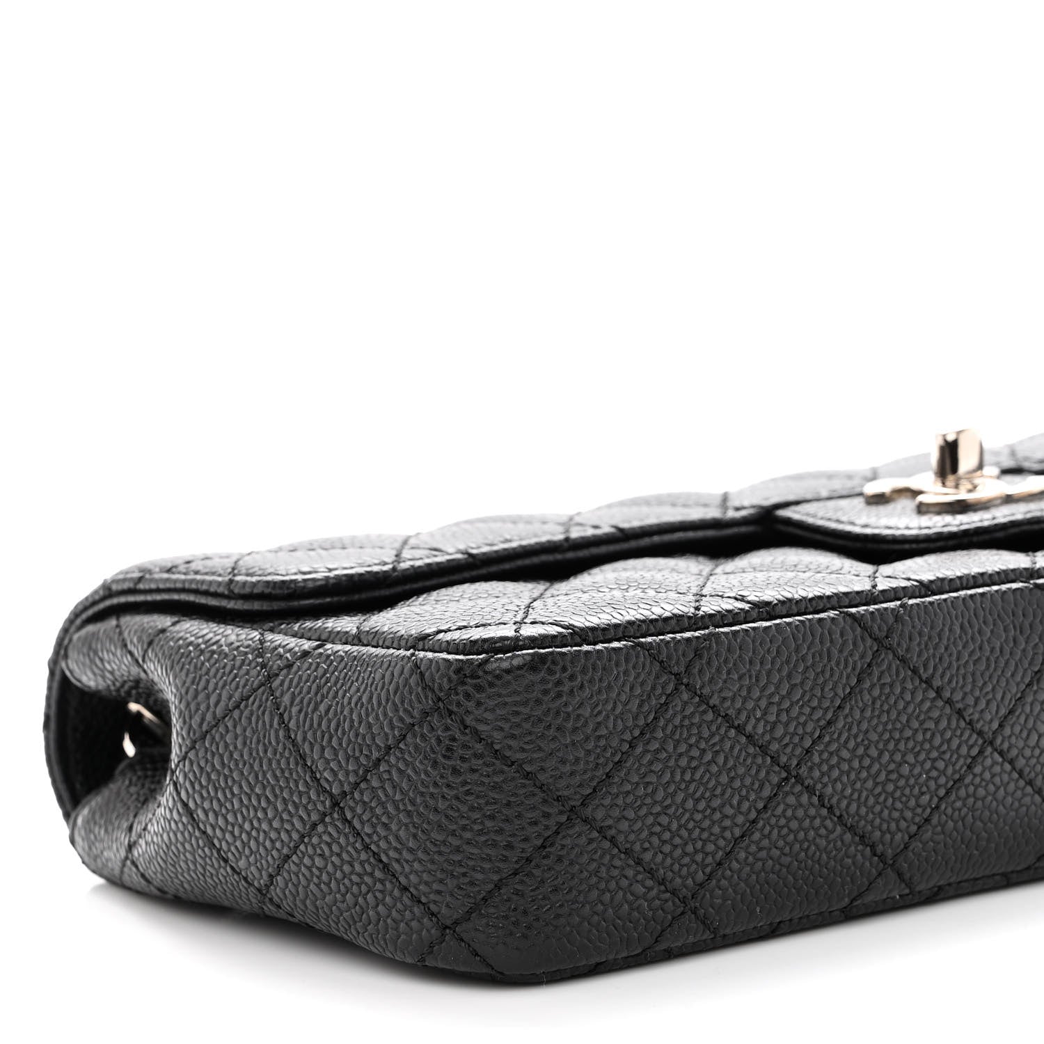Chanel Caviar Quilted East West Flap Black 9 of 10