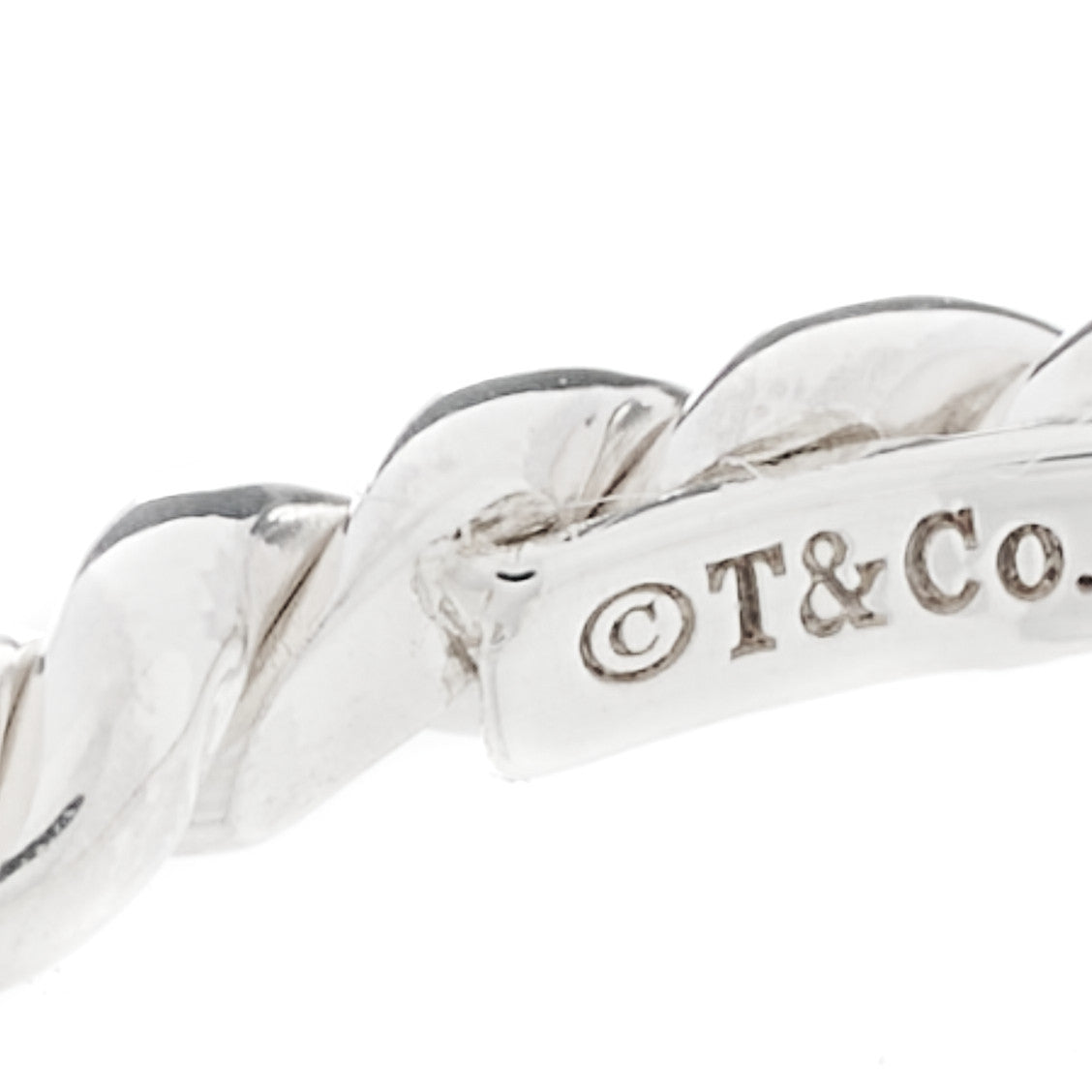 Sterling Silver Twist Rope Ring 50 5.5