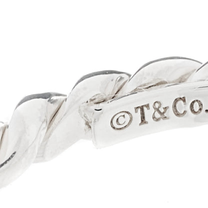 Tiffany Sterling Silver Twist Rope Ring 50 5.5 4 of 4