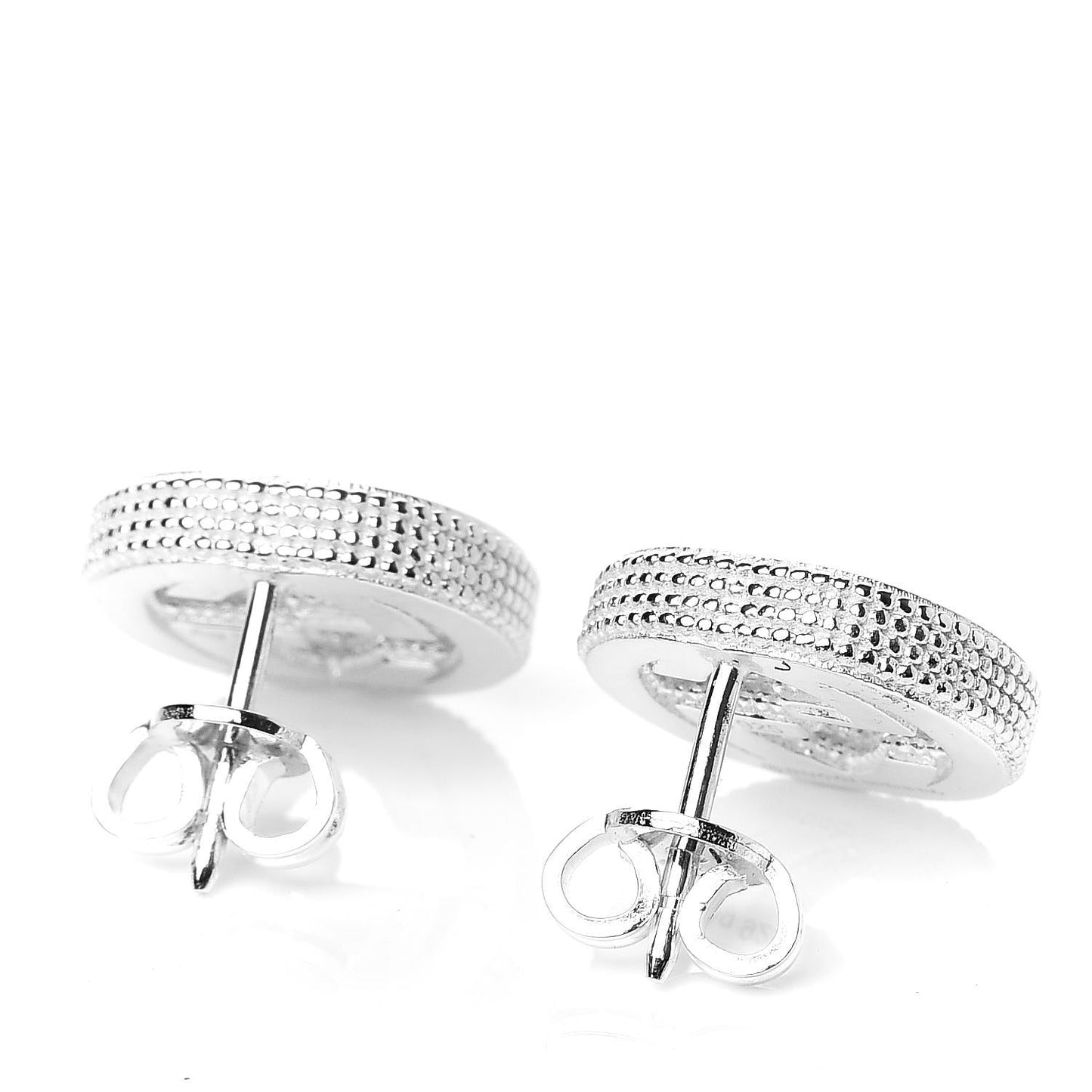 Sterling Silver Interlocking G Stud Earrings
