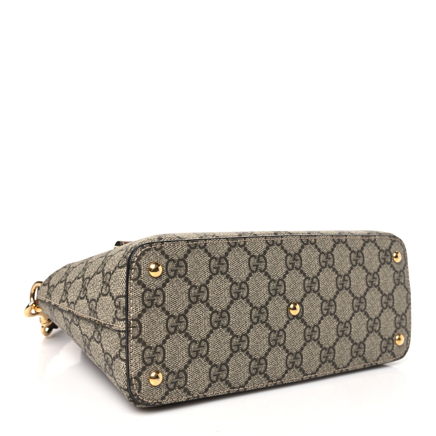 GG Supreme Monogram Mini Zip Top Tote Beige Tuscany