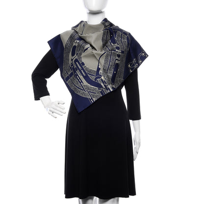 Hermes Silk Mors A Jouets Chemise Scarf 90 2 of 6