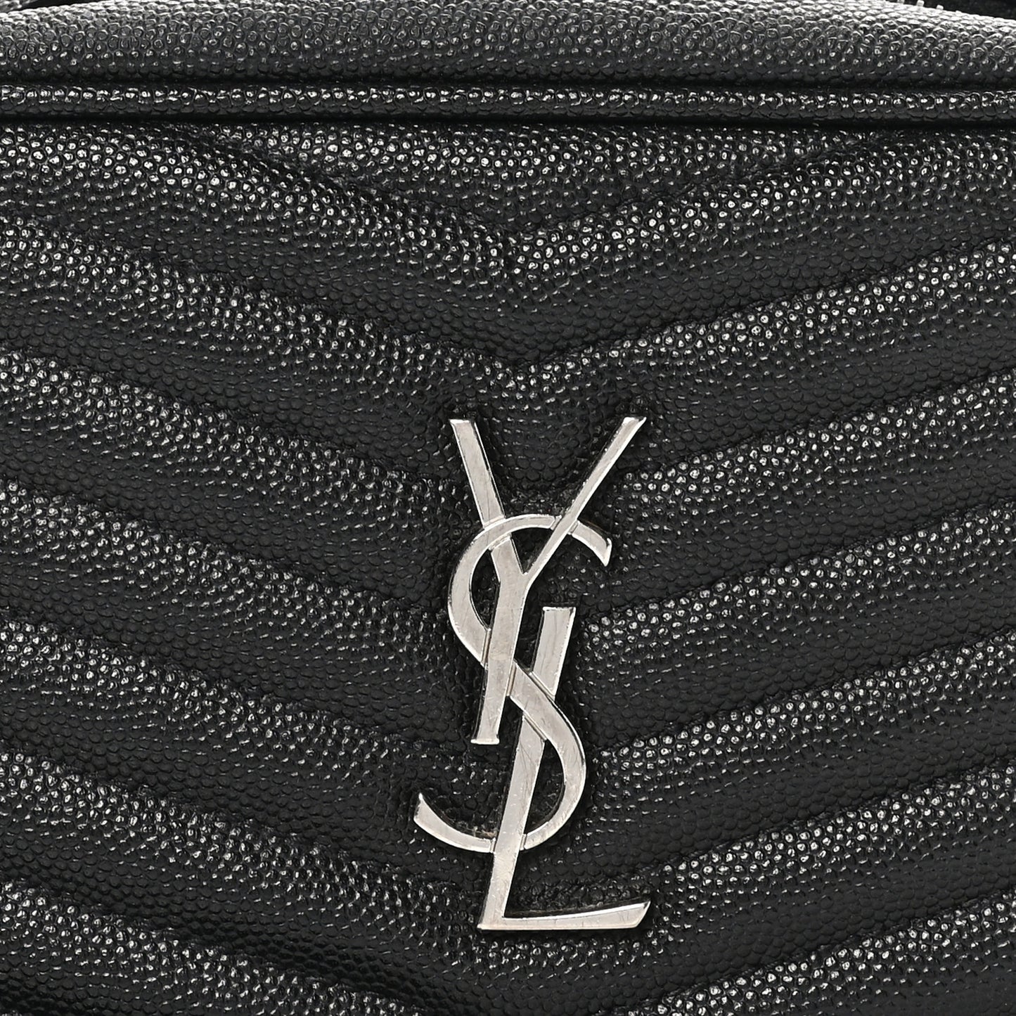 Grain De Poudre Matelasse Monogram Mini Lou Camera Bag Black