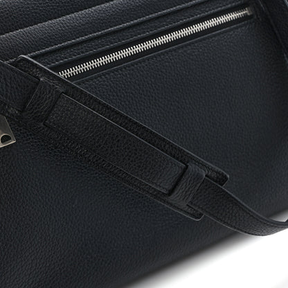 Celine Drummed Calfskin Suede Small Trapeze Black 15 of 15