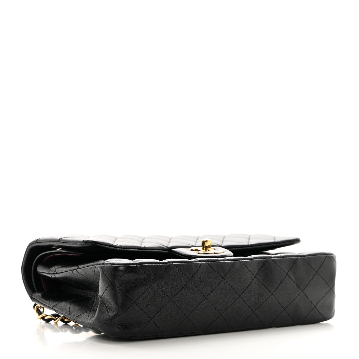 Chanel Lambskin Quilted Medium Double Flap Black 4 of 16